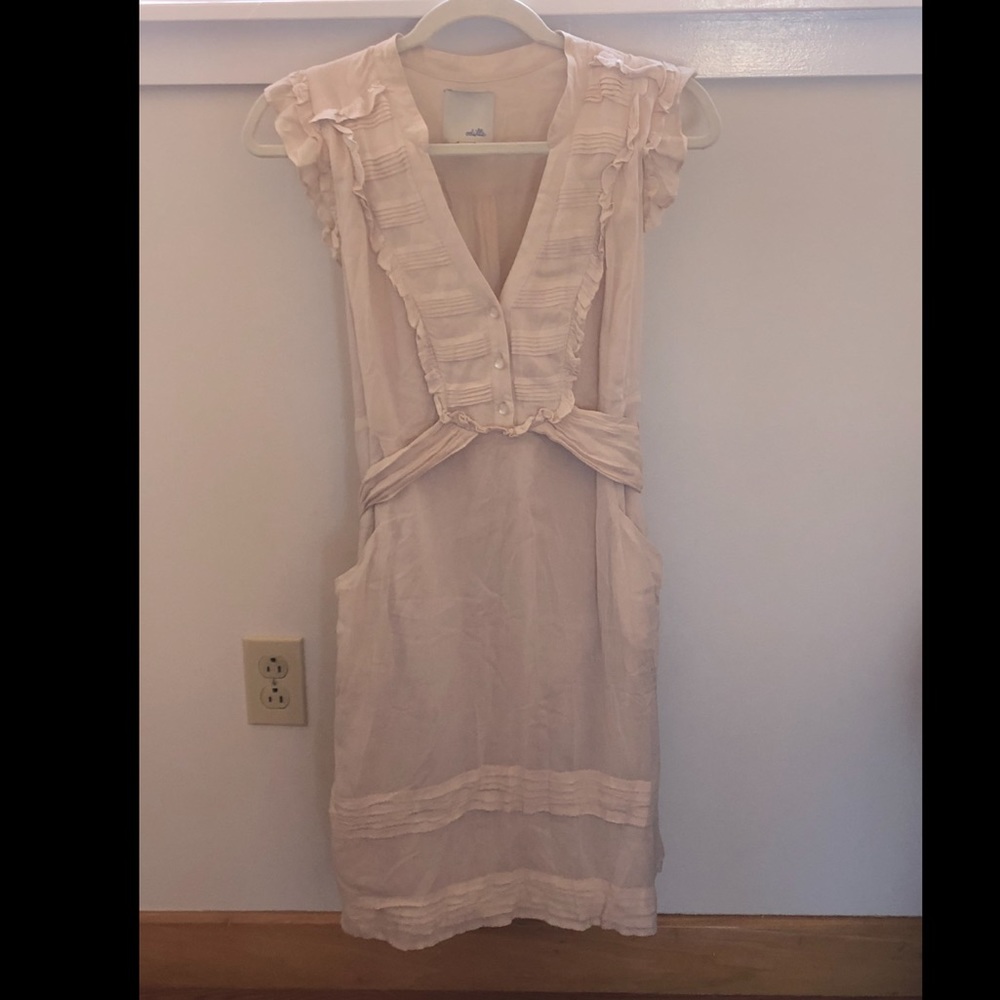 Odille by Anthropolgie ivory dress